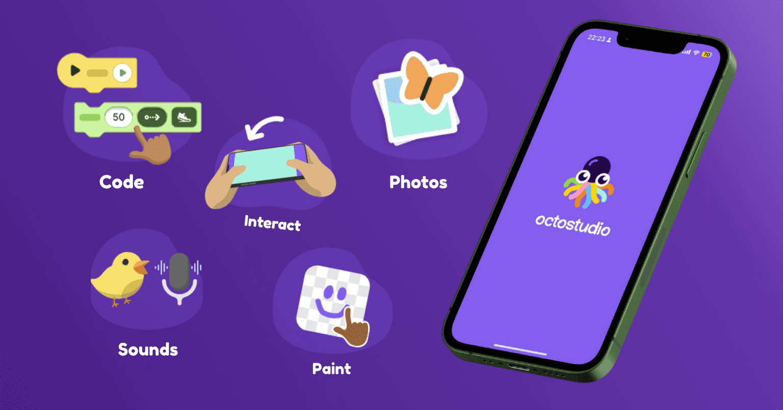 OctoStudio - แอพพลิเคชันเรียนรู้โค้ดดิ้ง(Coding) สำหรับเด็ก 📱 - Spark ...