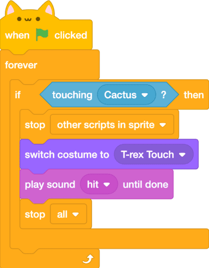 Scratch Line Tracking แจกวิธีทำเกมไดโนเสาร์บน Scratch - Spark Education